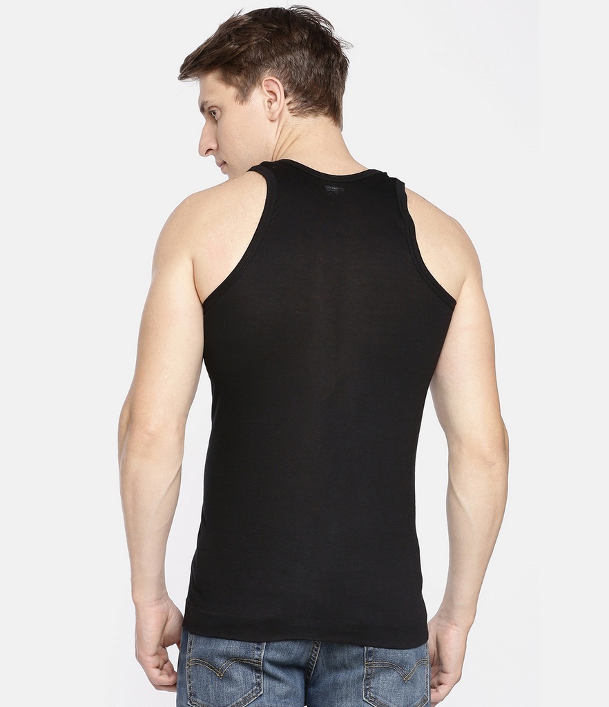 INNERO Men's Color Vest, Sleeveless Pack Of 3
