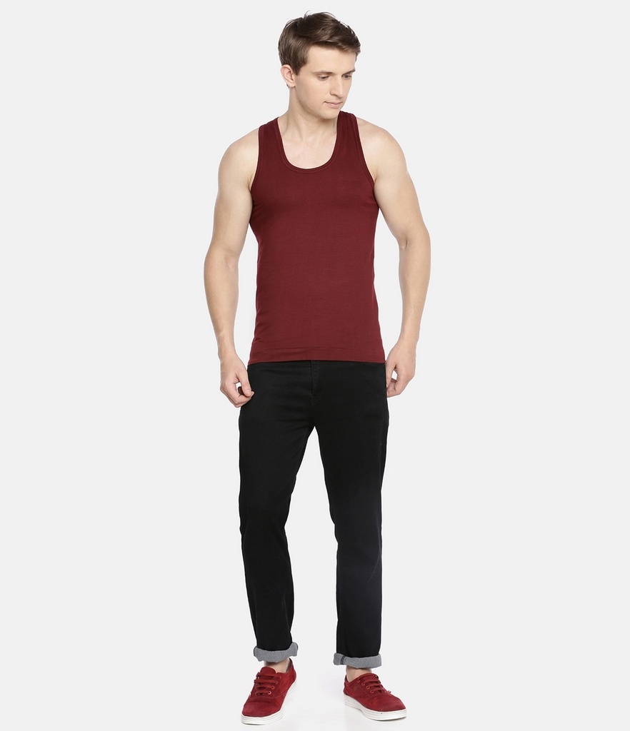 INNERO Men's Color Vest, Sleeveless Pack Of 7