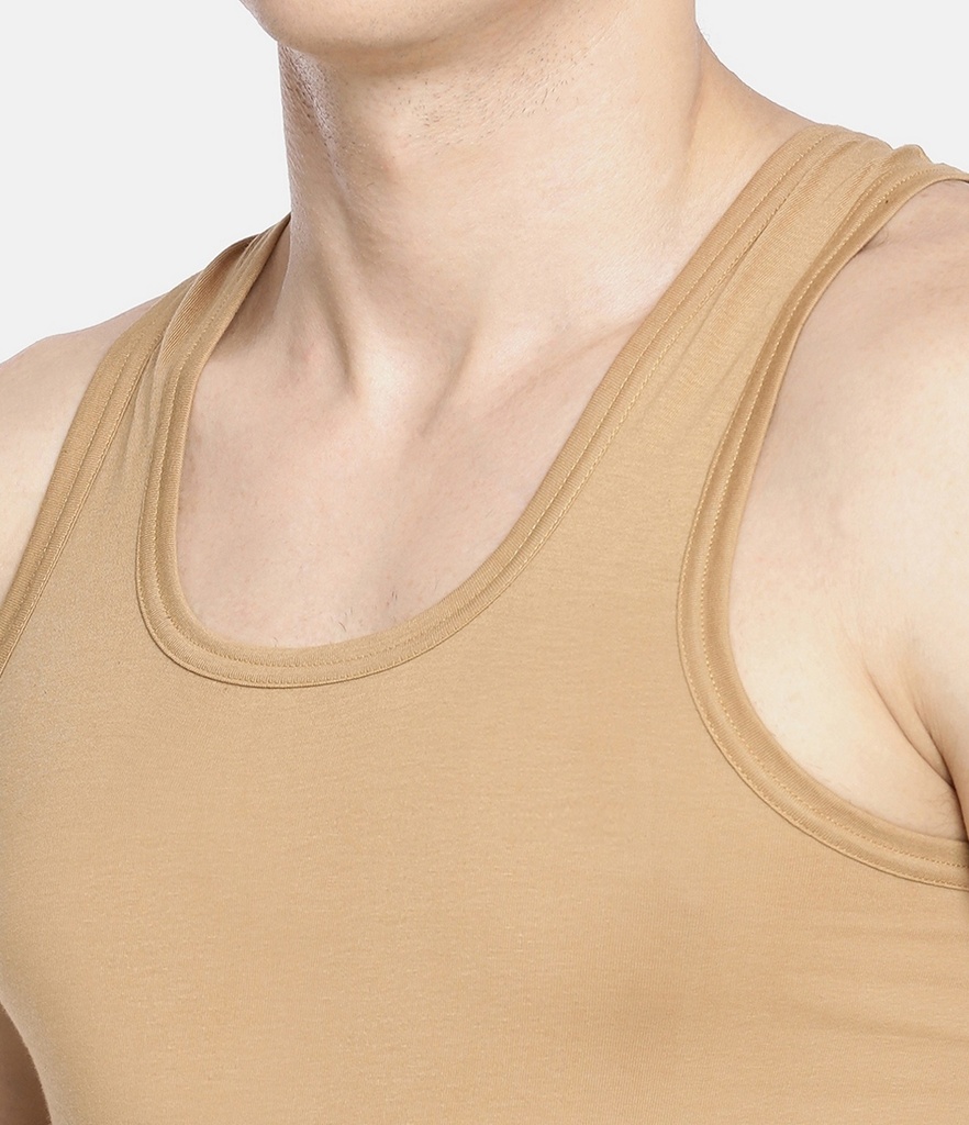 INNERO Men's Color Vest, Sleeveless Pack Of 8