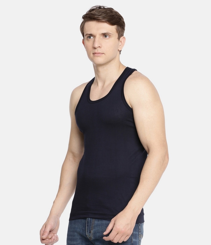 INNERO Men's Color Vest, Sleeveless Pack Of 10