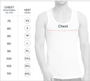 INNERO -  Men's Cotton Vest, Sleeveless, Round Neck (White, Pack Of 3)