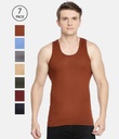 INNERO Men's Color Vest, Sleeveless Pack Of 7