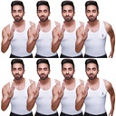RANJIT - Men's Vest White Sleeveless Pack Of 8