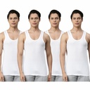 INNERO - Men's Vest White Sleeveless Pack Of 4