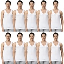 INNERO - Men's Vest White Sleeveless Pack Of 10