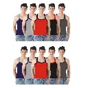 INNERO - Men's Gym Vest Assorted Color Pack Of 10 