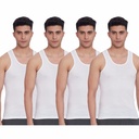 LUX Venus - Men's Vest White Sleeveless Pack Of 4