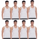 LUX Venus - Men's Vest White Sleeveless Pack Of 8