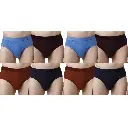 INNERO Avzee Gold Brief For Mens - Pack Of 8 (Outer Elastic)