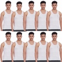 LUX Venus - Men's Vest White Sleeveless Pack Of 10