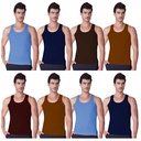 Lux Venus - Men's Color Vest Sleeveless Pack Of 8