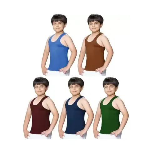 INNERO Kids Color Vest Pack Of 5