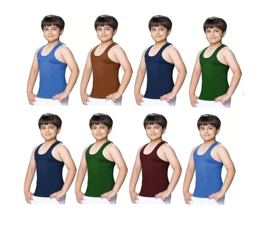 INNERO Kids Color Vest Pack Of 8