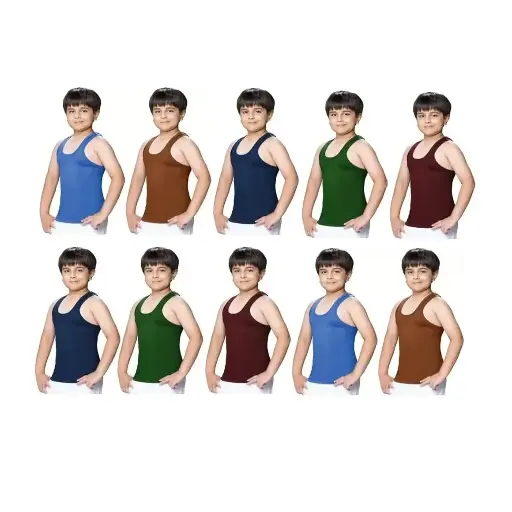 INNERO Kids Color Vest Pack Of 10