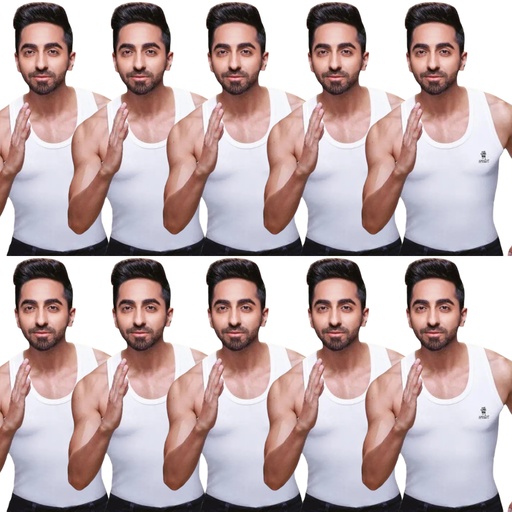 RANJIT - Men's Vest White Sleeveless Pack Of 10