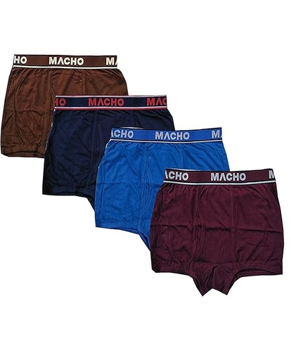 AMUL MACHO Underwear For Men's Assorted Mini Fine Trunk - Pack Of 4