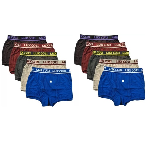 LUX COZI Underwear For Men's Bigshot Mini Trunk - Pack Of 10