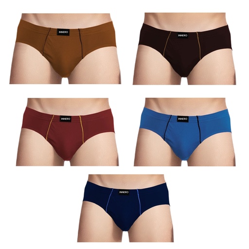 INNERO Men's Brief Underwear Pack Of 5 