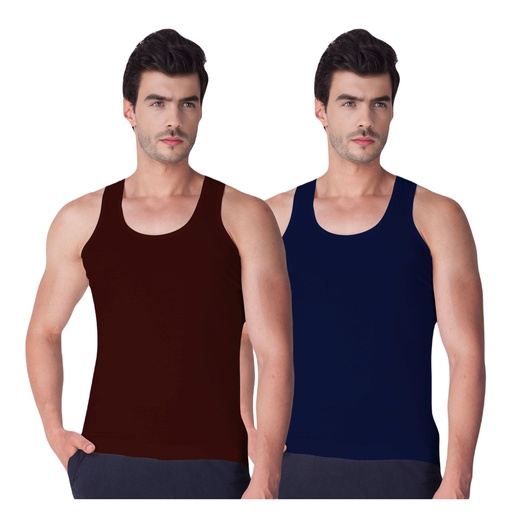 Lux Venus - Men's Color Vest Sleeveless Pack Of 2