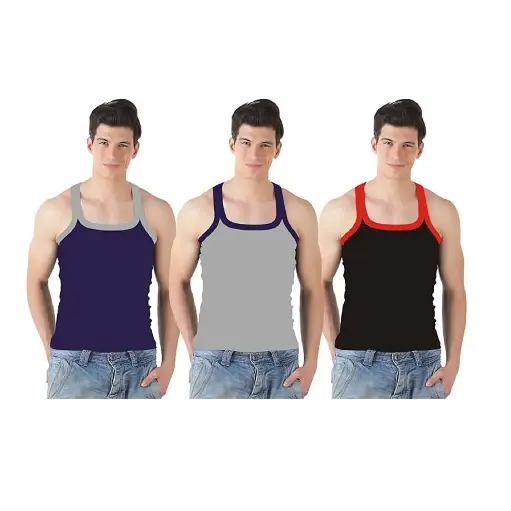 INNERO - Men's Gym Vest Assorted Color Pack Of 3
