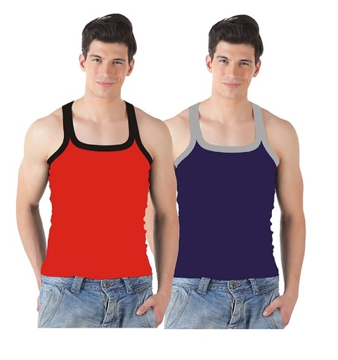 INNERO - Men's Gym Vest Assorted Color Pack Of 2